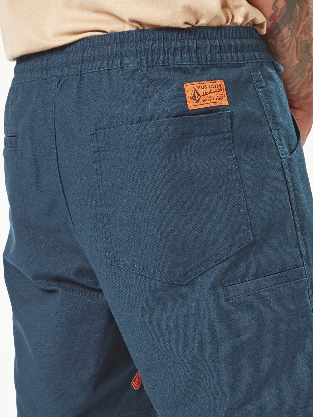 Volcom Workwear Caliper Elastic Waist Shorts - Navy – Volcom Canada