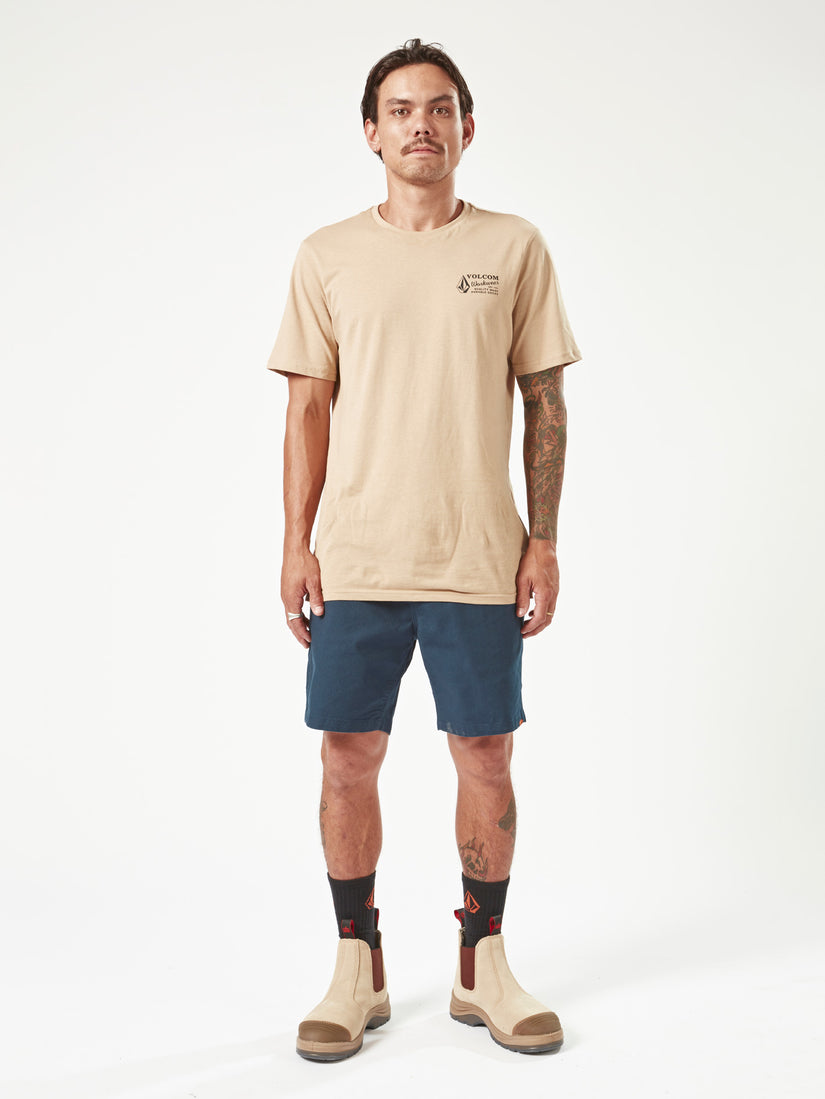 Volcom Workwear Caliper Elastic Waist Shorts - Navy (A1002005_NVY) [6]