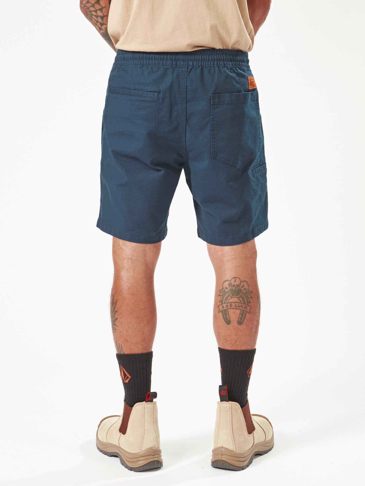 Volcom Workwear Caliper Elastic Waist Shorts - Navy – Volcom Canada