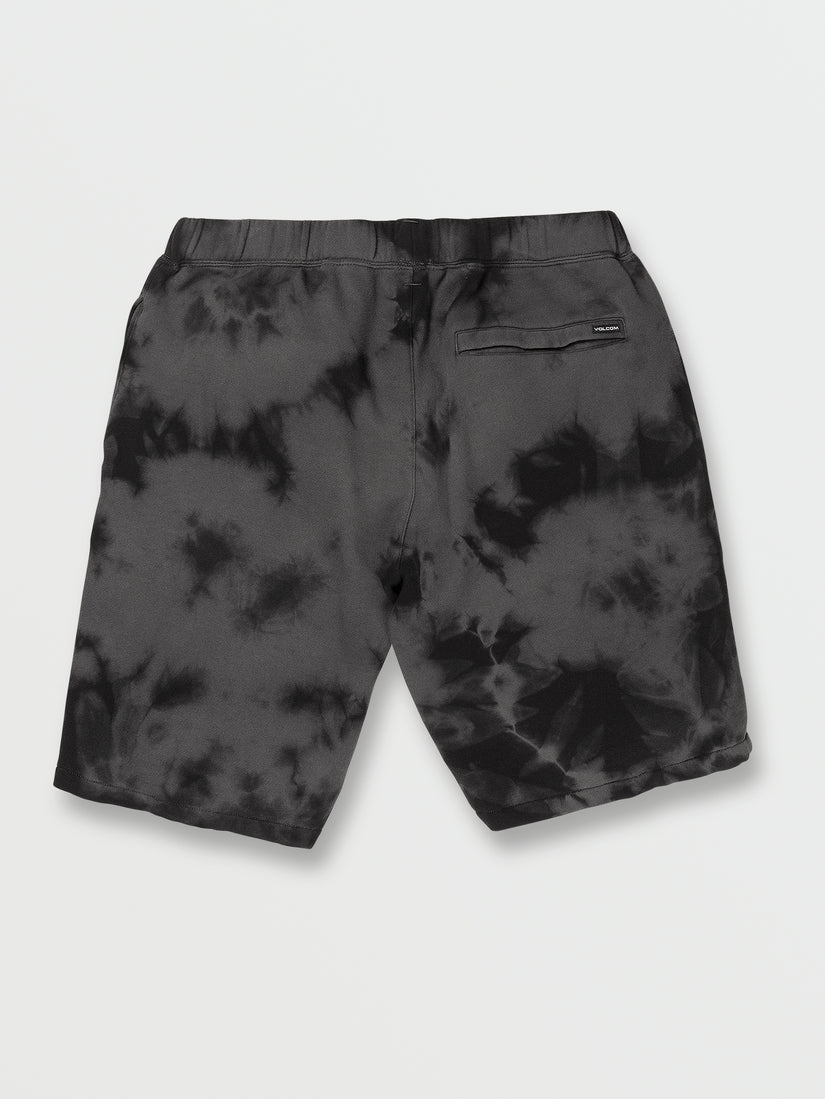 Iconic Stone Plus Fleece Shorts - Black (A1042101_BLK) [B]