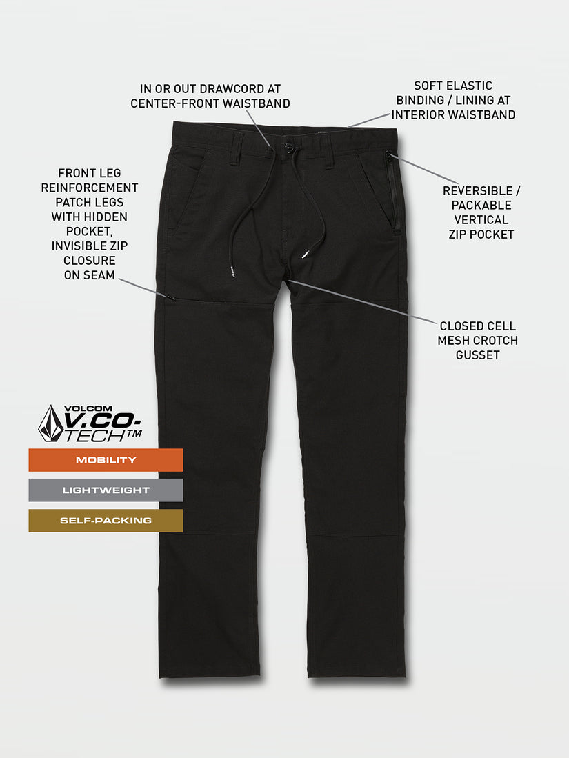 Stone Trail Master Pants - Black