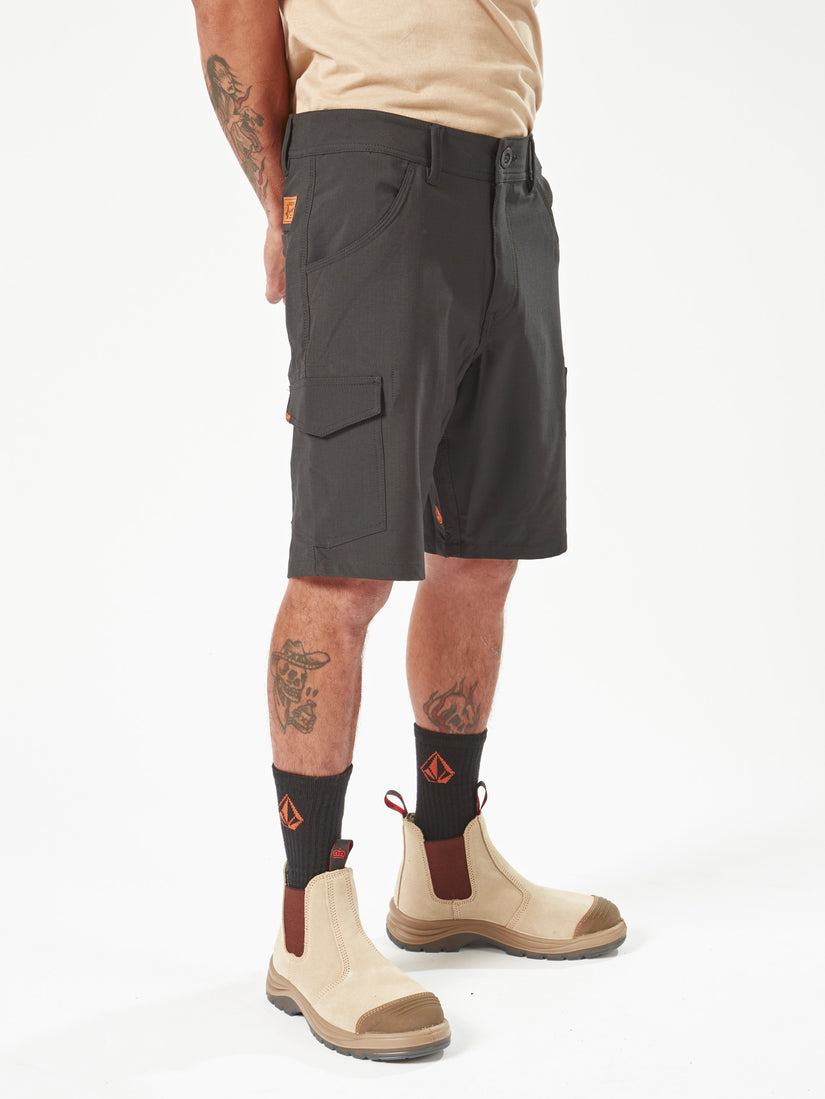 Volcom Workwear Slab Hybrid Shorts - Black (A3202000_BLK) [3]