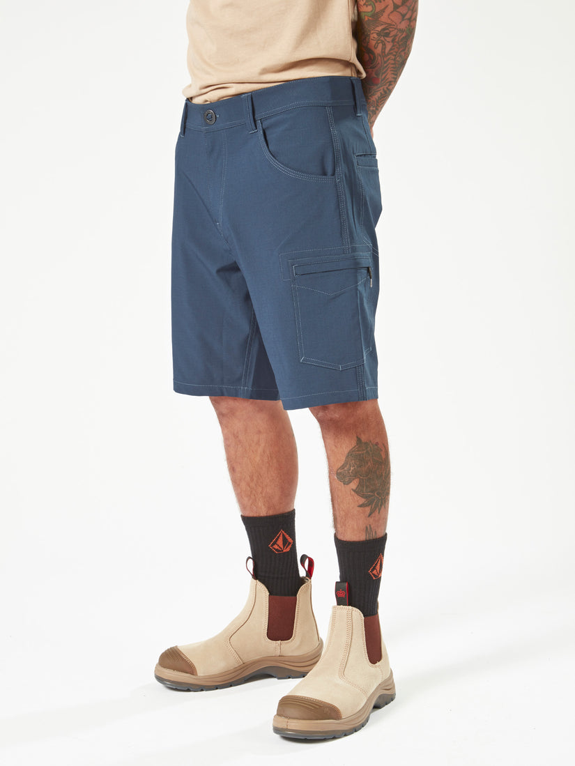 Volcom Workwear Slab Hybrid Shorts - Navy (A3202000_NVY) [2]