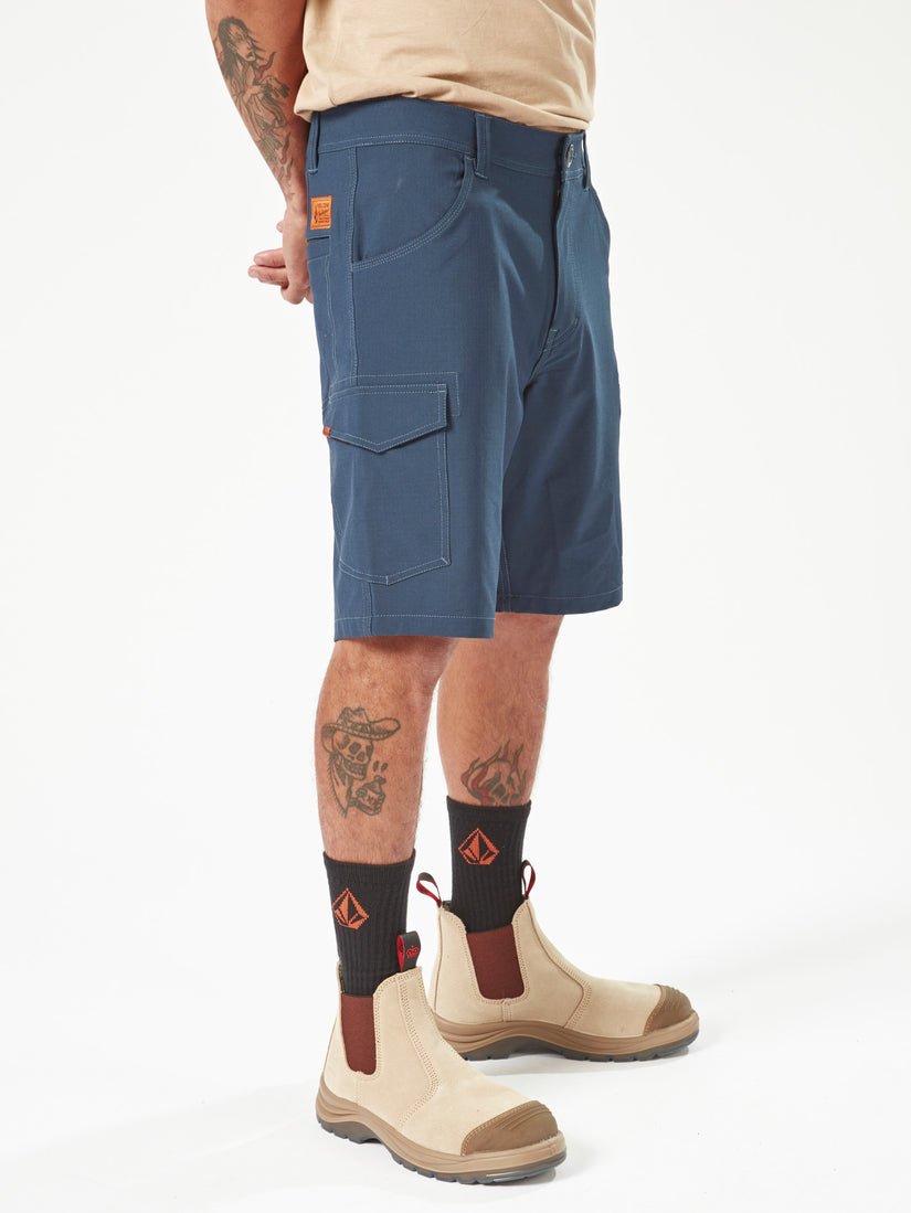 Volcom Workwear Slab Hybrid Shorts - Navy (A3202000_NVY) [3]