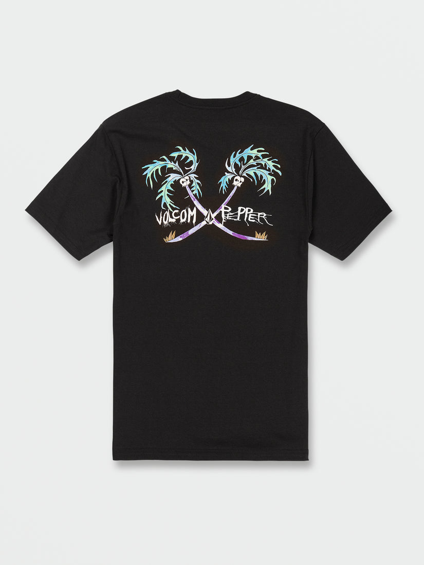 Volcom Entertainment X Pepper Short Sleeve Tee - Black (A3522300_BLK) [B]