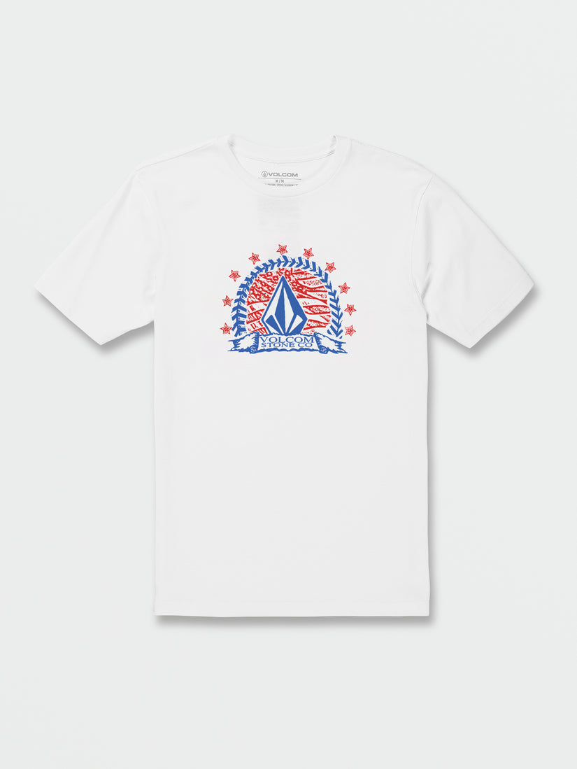 Huskerdont Short Sleeve Tee - White (A3522304_WHT) [F]