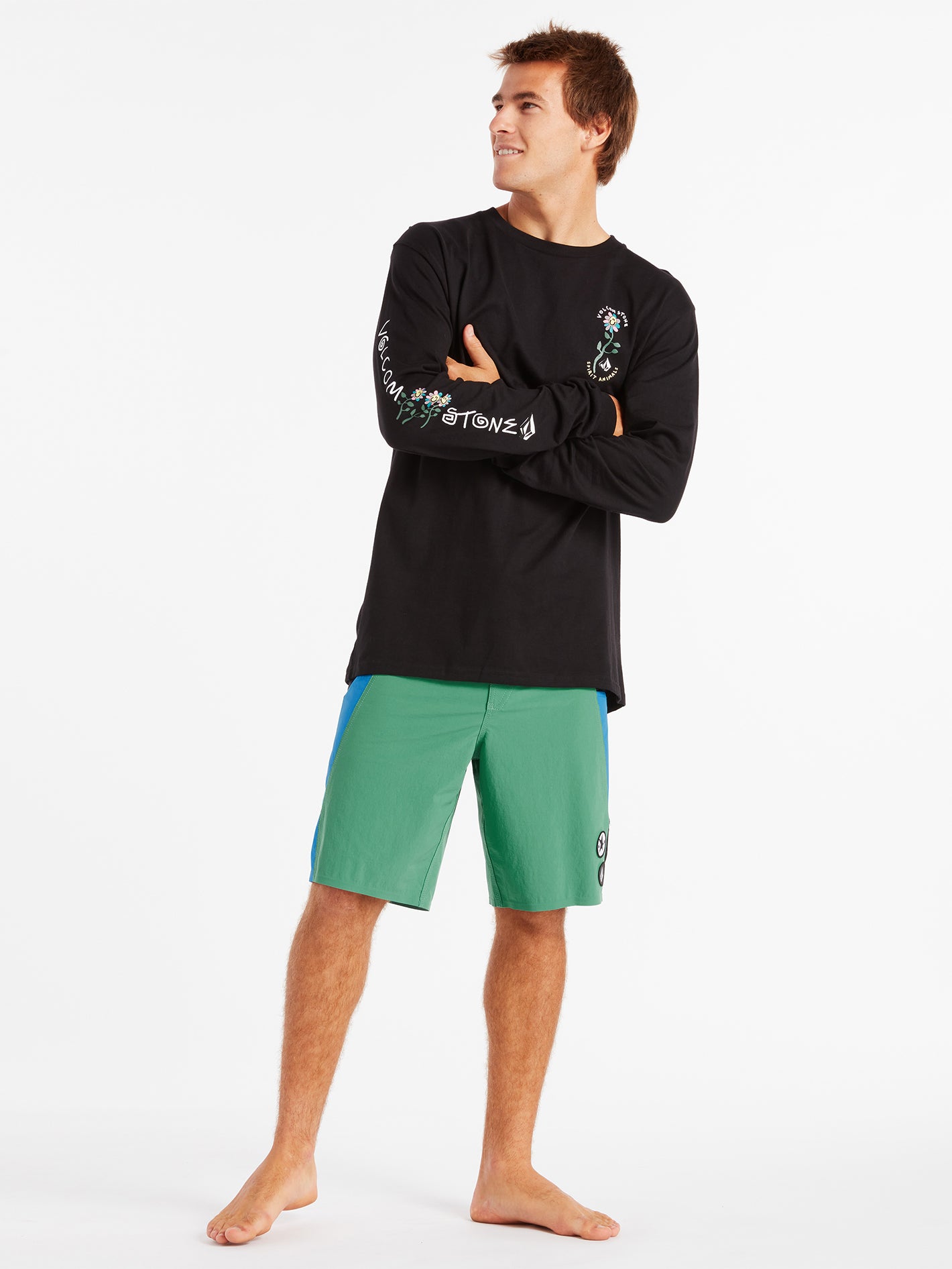 Surf Vitals Animal Long Sleeve Tee - Black