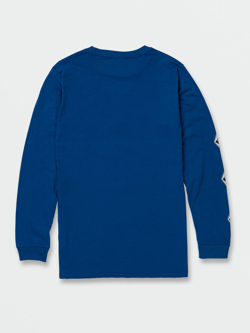 Iconic Stone Long Sleeve Tee - Royal (A3632200_ROY) [B]