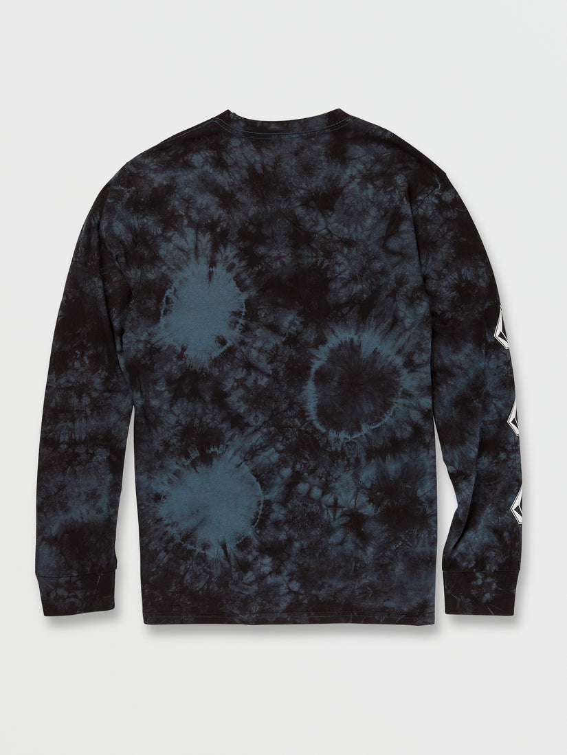 Iconic Stone Dye Long Sleeve Tee - Marina Blue (A3632201_MRB) [B]