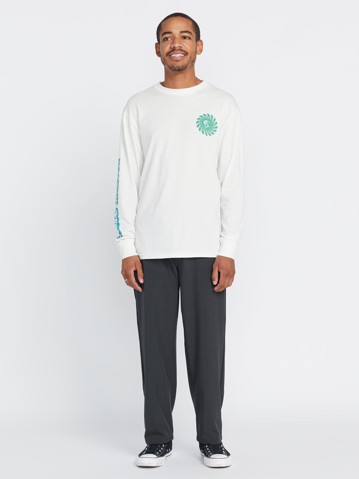 Farm to Yarn Molchat Long Sleeve Tee - Off White