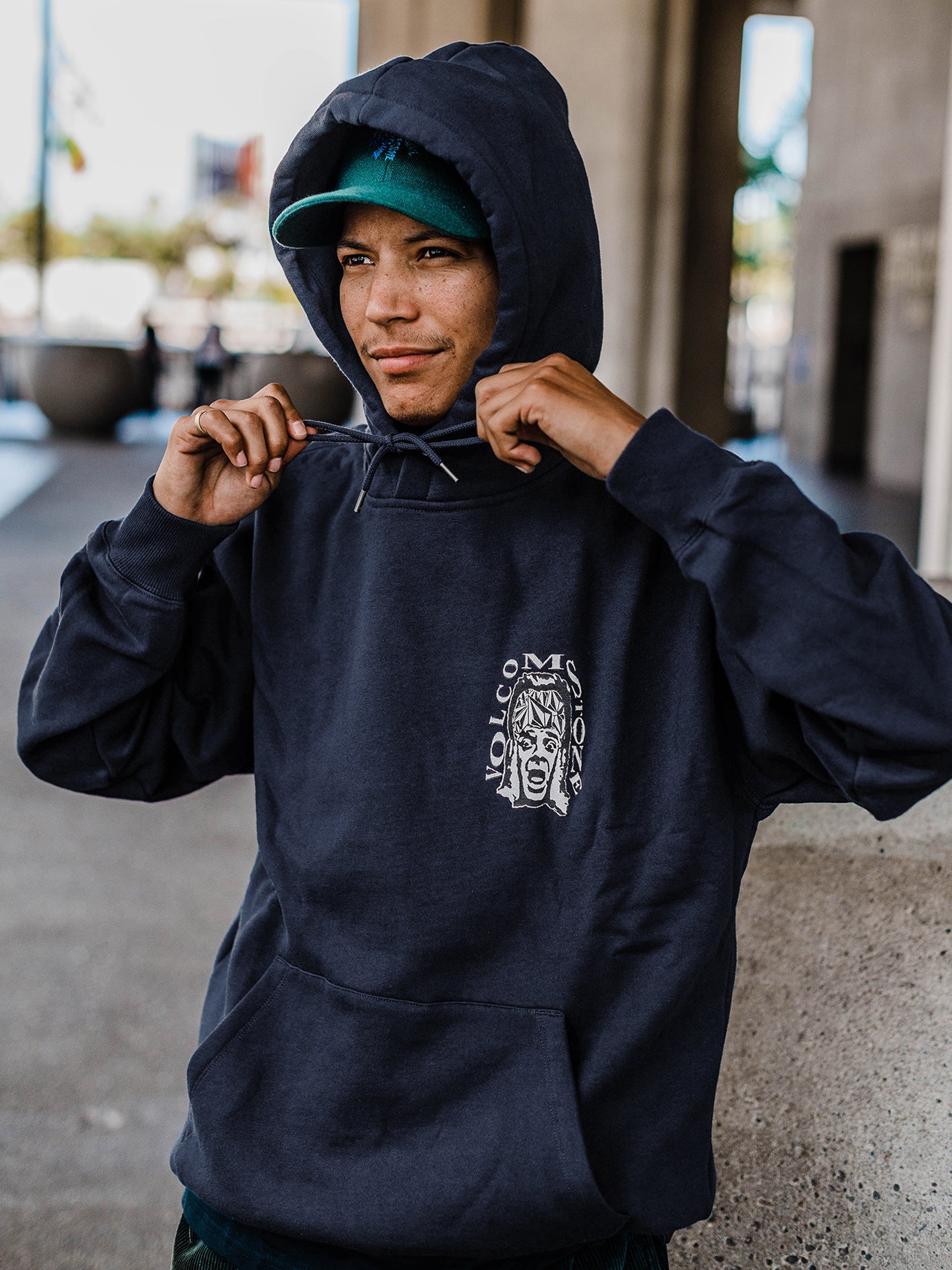 輝い plllllleeeasse hooded sweatshirt (NAVY) | elgalleditor.com