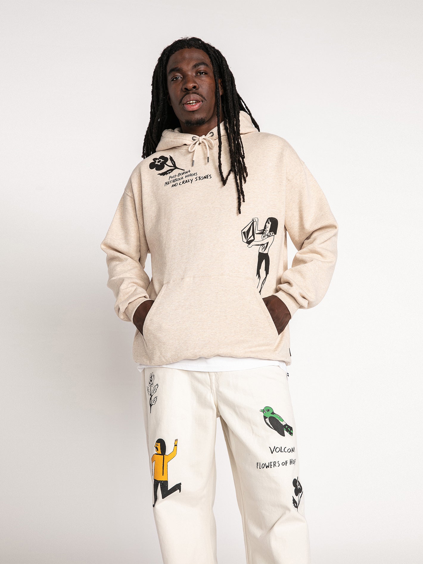 Featured Artist Bob Mollema Pullover Hoodie - Whitecap Grey