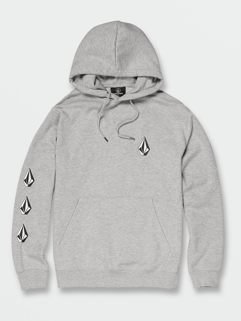 Iconic Stone Pullover Hoodie - Heather Grey (A4132215_HGR) [B]