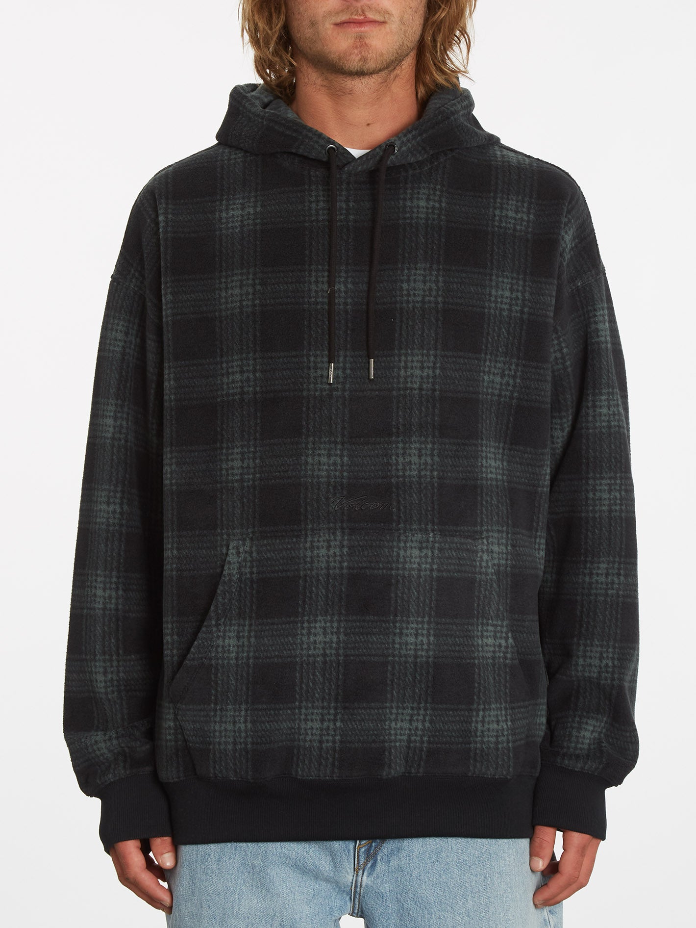 Fear of store god plaid hoodie