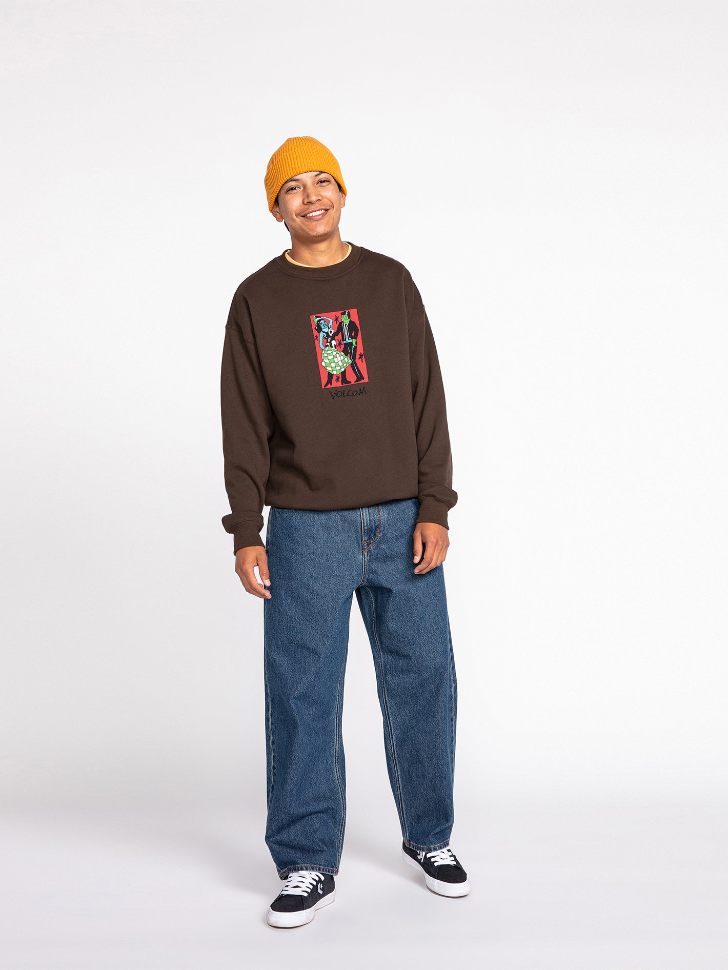 Featured Artist Bob Mollema Crew Sweatshirt - Dark Brown