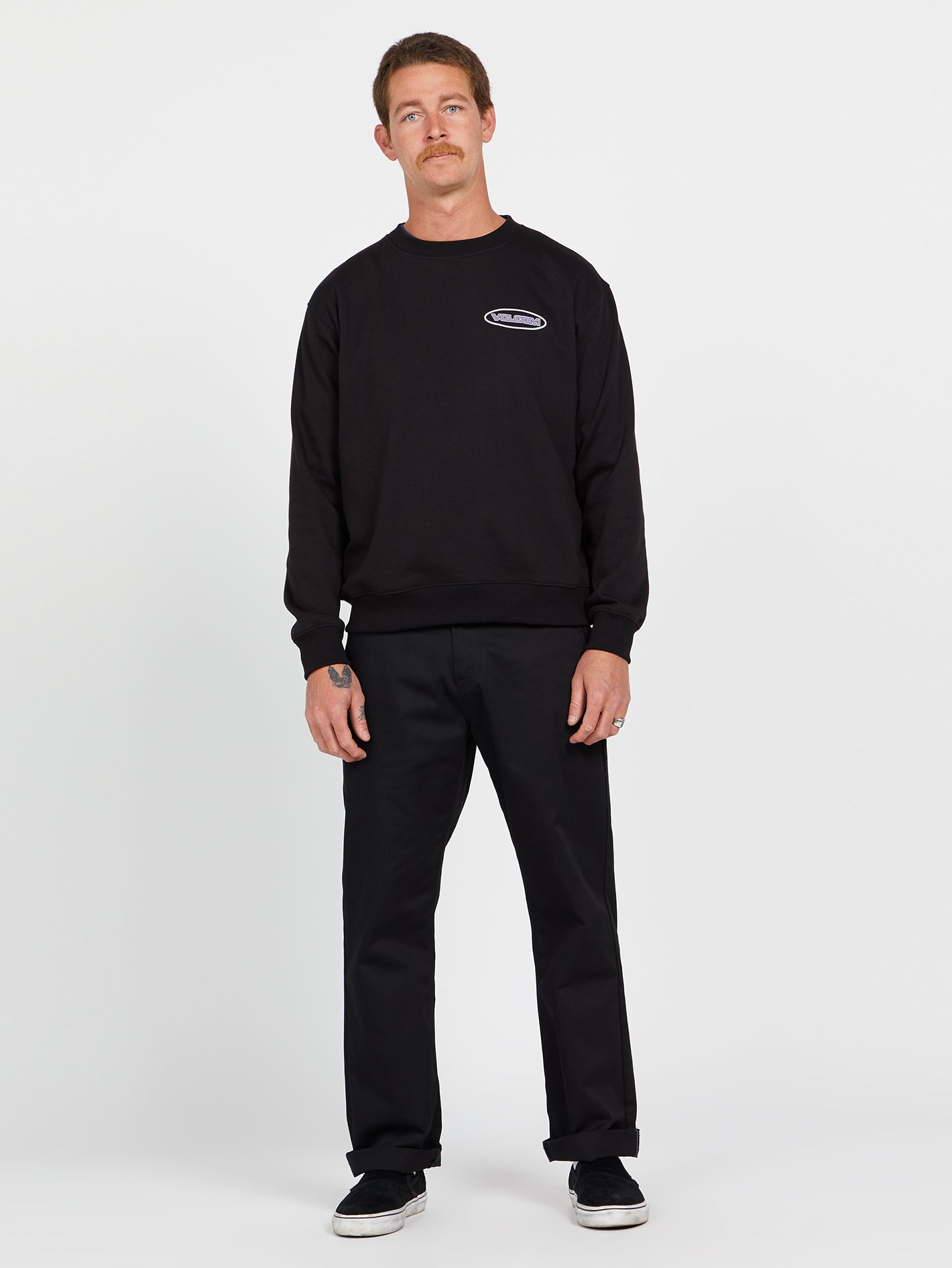 Dial Up Crew Sweatshirt - Black