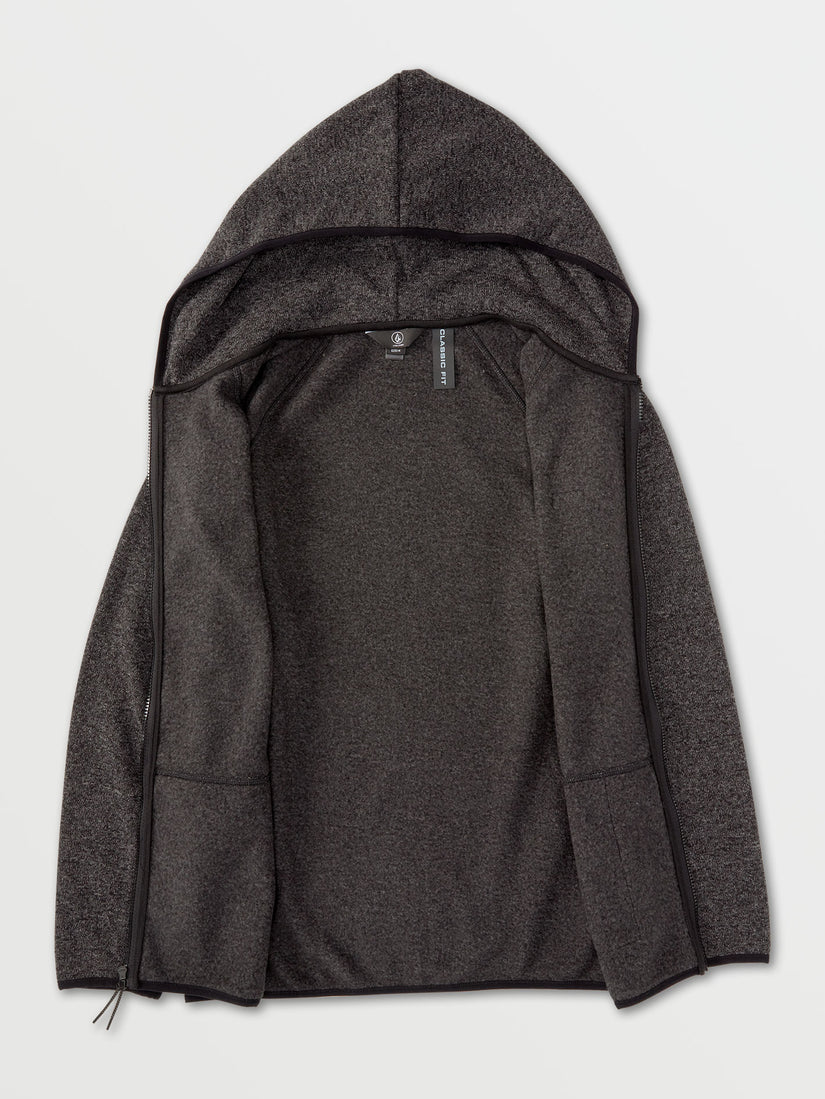 Exert Zip Hoodie - Heather Black (A4842100_HBK) [10]