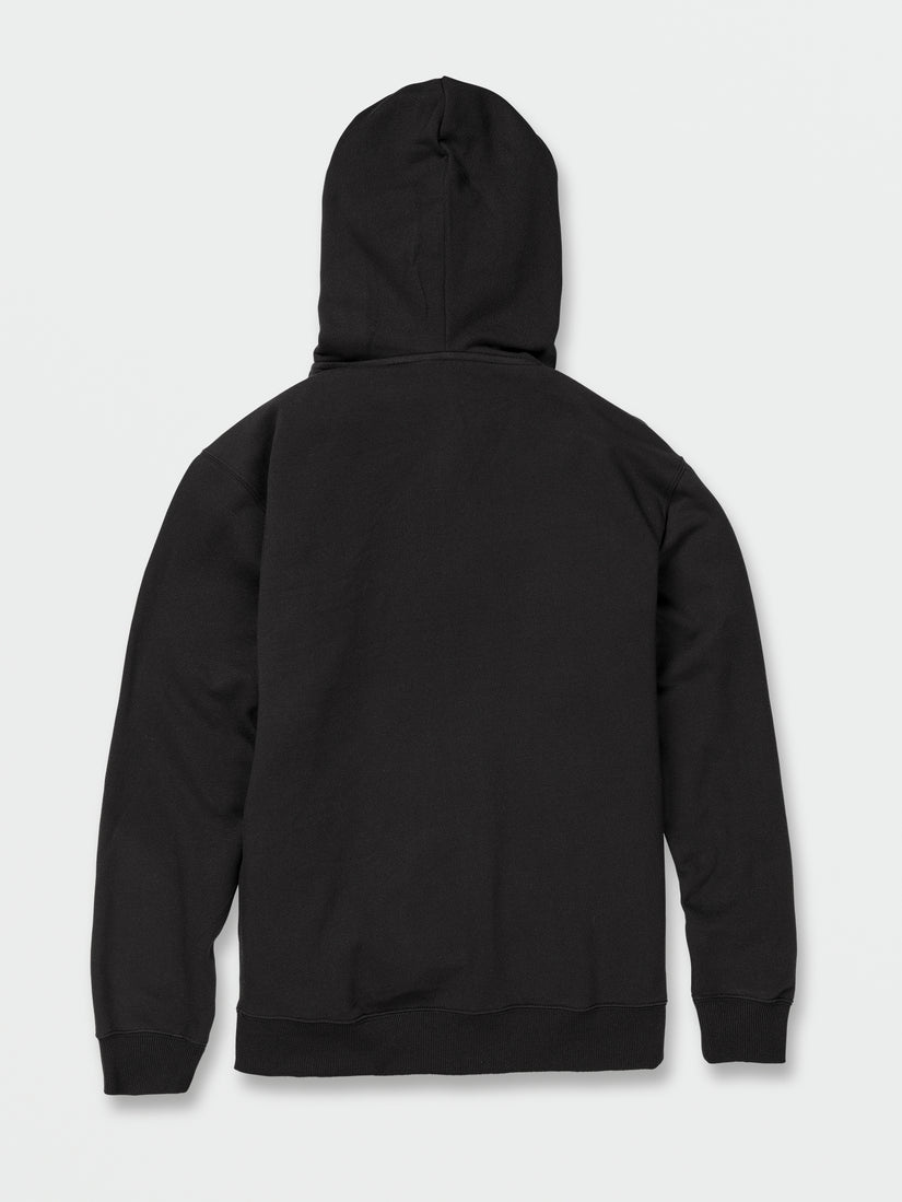 Iconic Stone Zip Fleece Hoodie - Black (A4842202_BLK) [B]