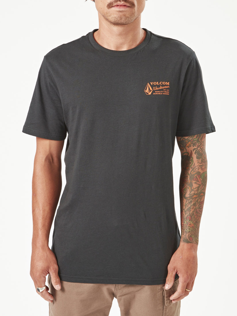 Volcom Workwear Short Sleeve Tee - Black