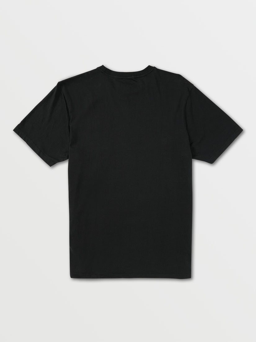 Solid Short Sleeve Pocket Tee - Black