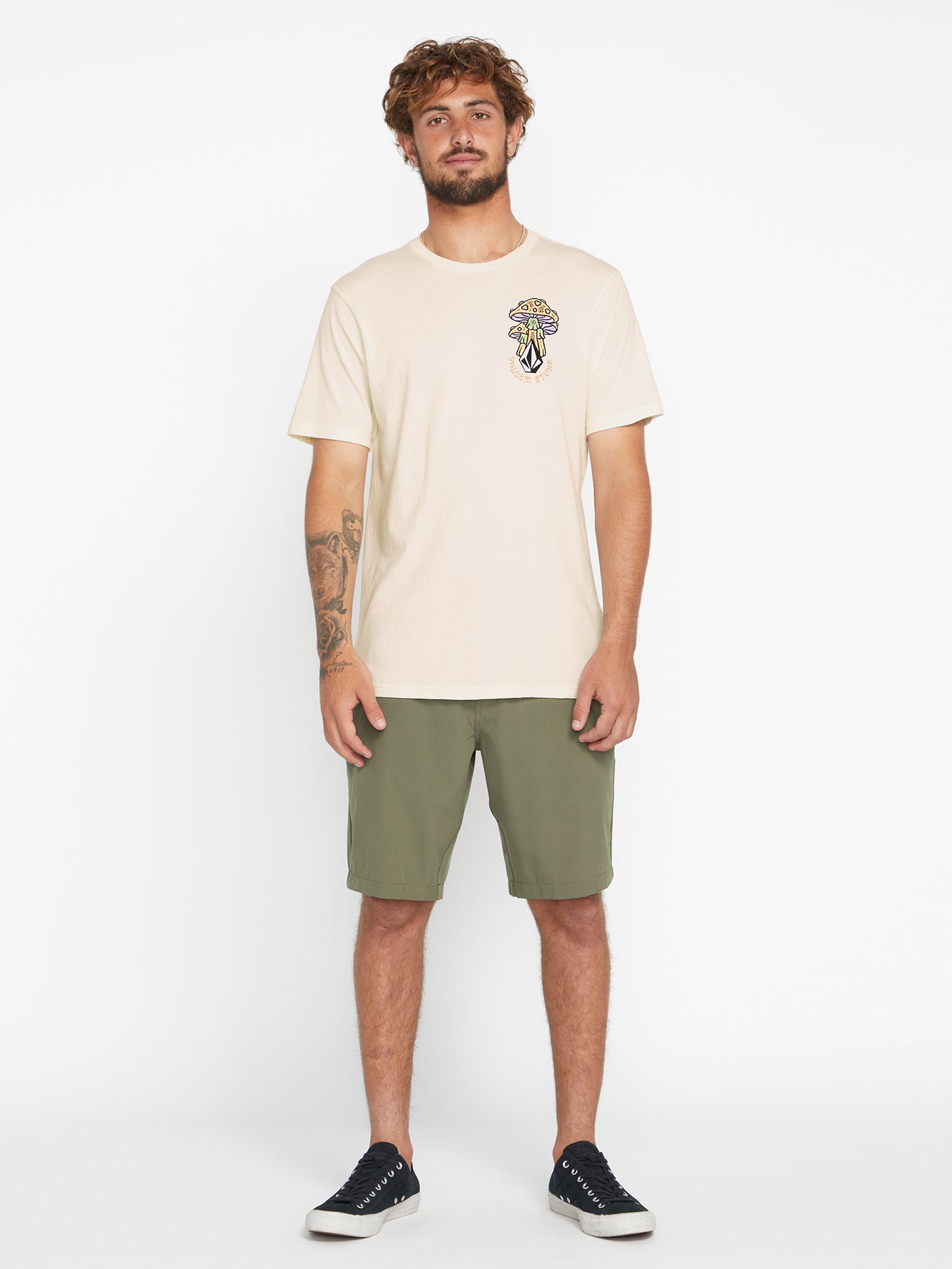 Farm to Yarn Psychike Short Sleeve Tee- Off White