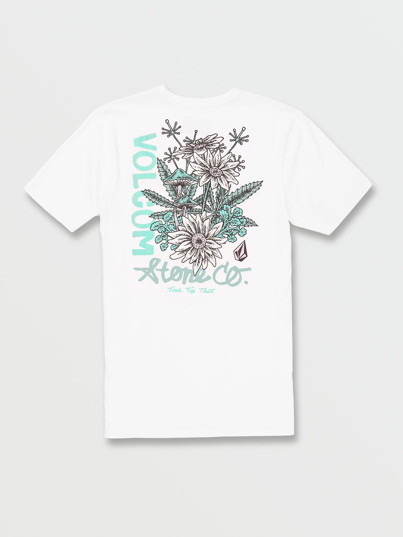 Psychedaisy Short Sleeve Tee - White (A5032201_WHT) [B]