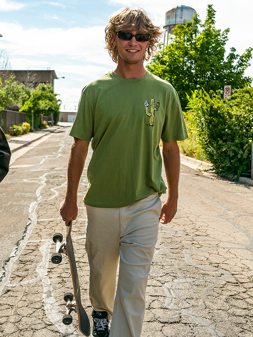 Prickly Farm To Yarn Short Sleeve Tee - Mossstone