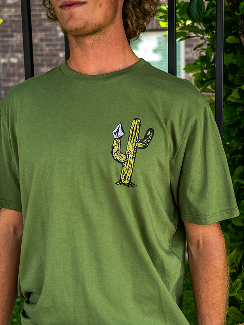 Prickly Farm To Yarn Short Sleeve Tee - Mossstone