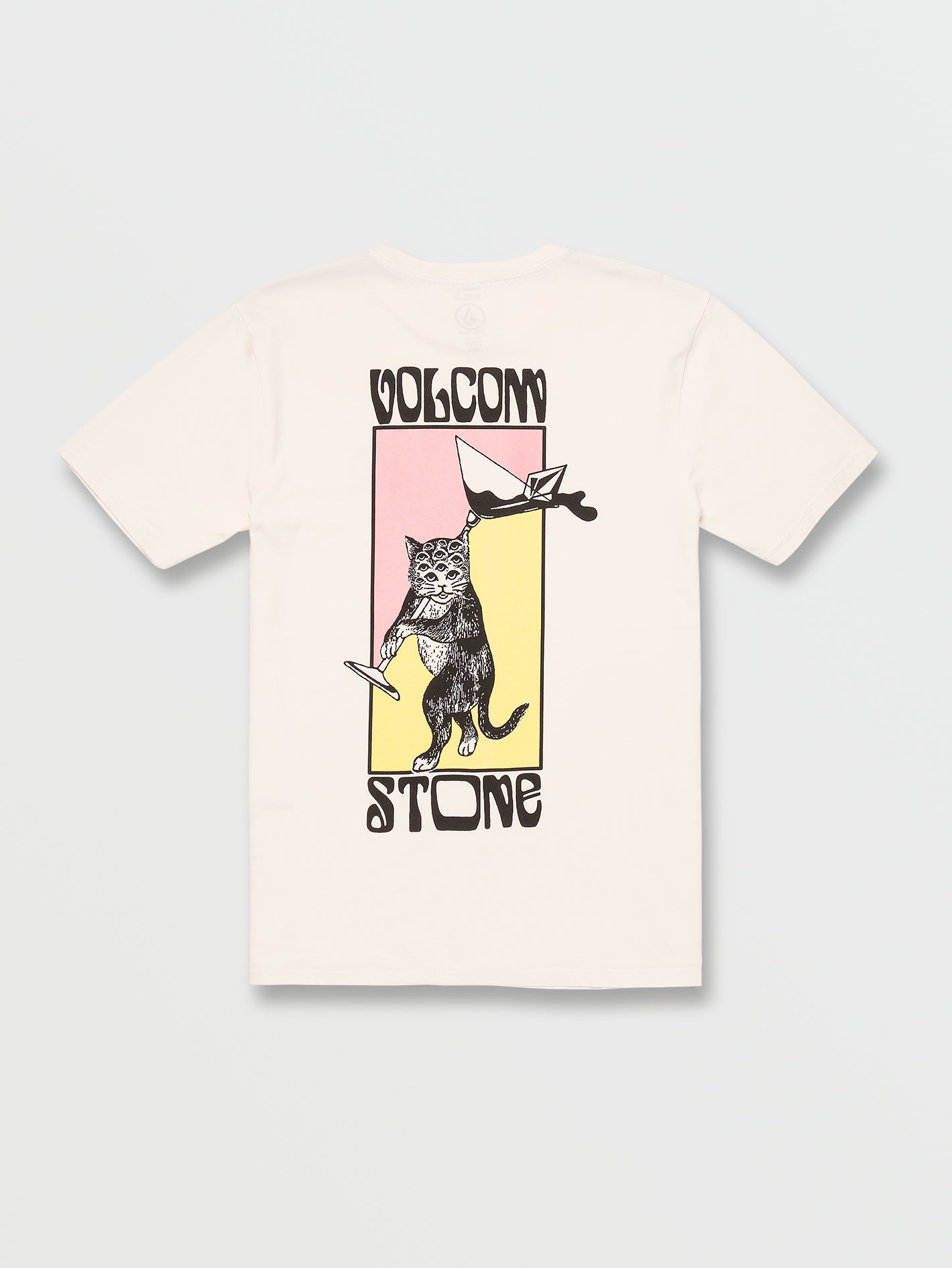 Feline Short Sleeve Tee - Cream