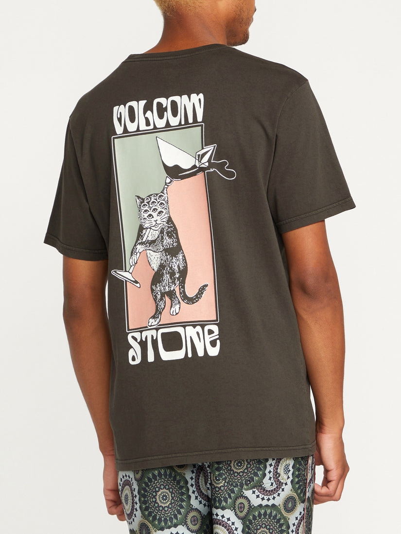 Feline Short Sleeve Tee - Rinsed Black (A5212303_RIB) [9]