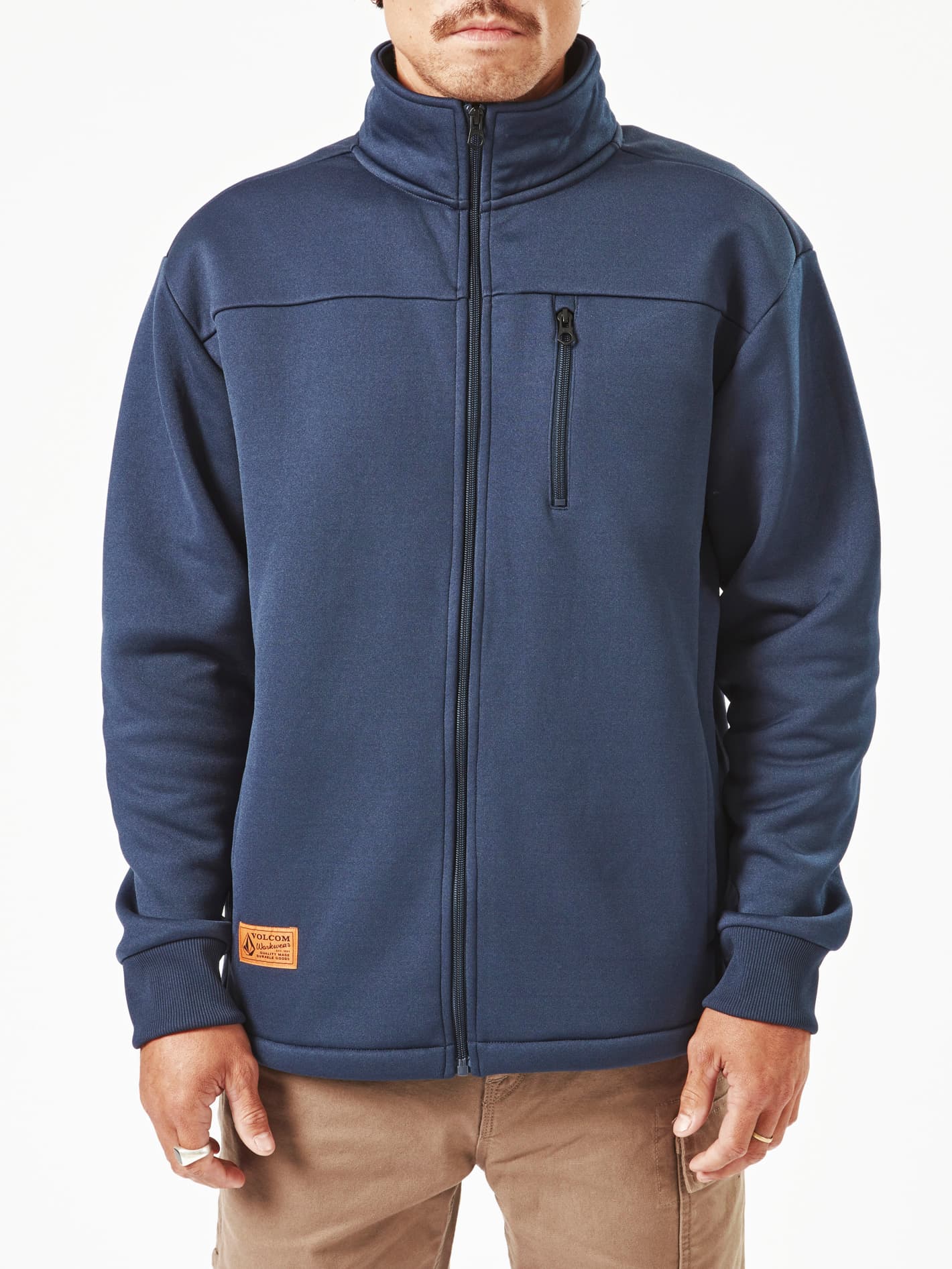 Volcom Workwear Bonded Fleece Jacket Navy