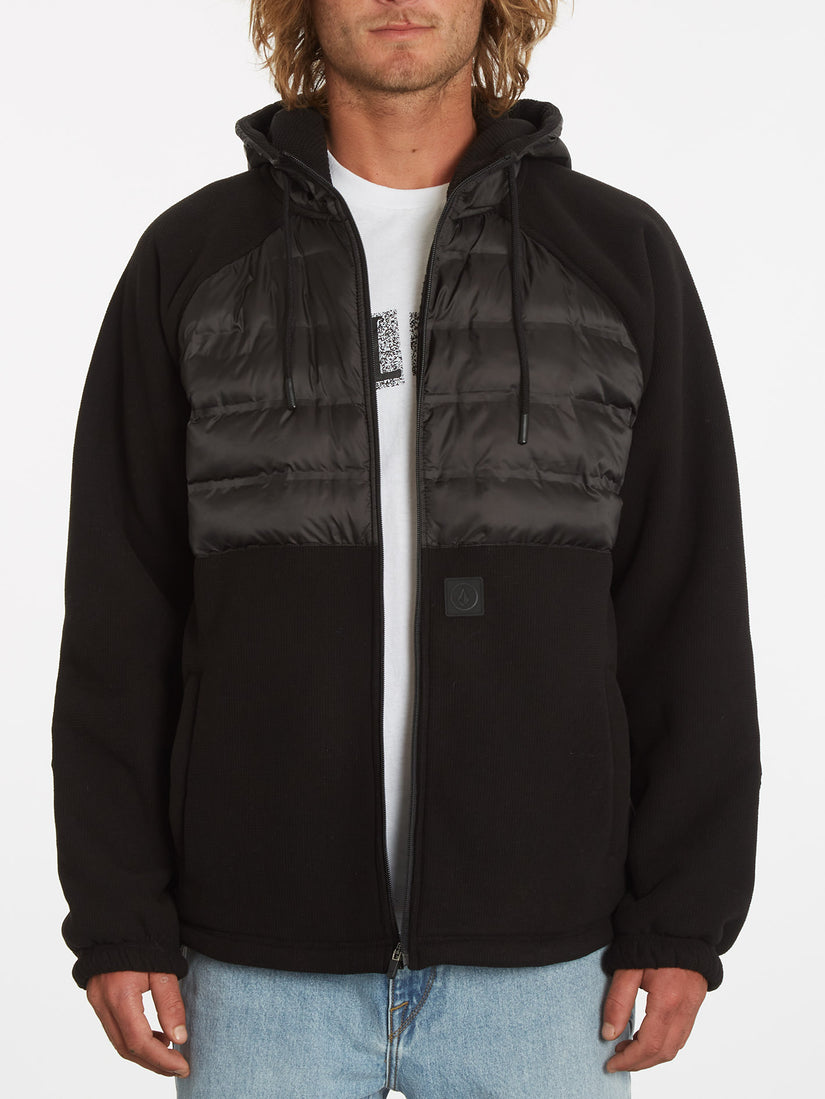 Muzzer Tripper Zip Hoodie - Black