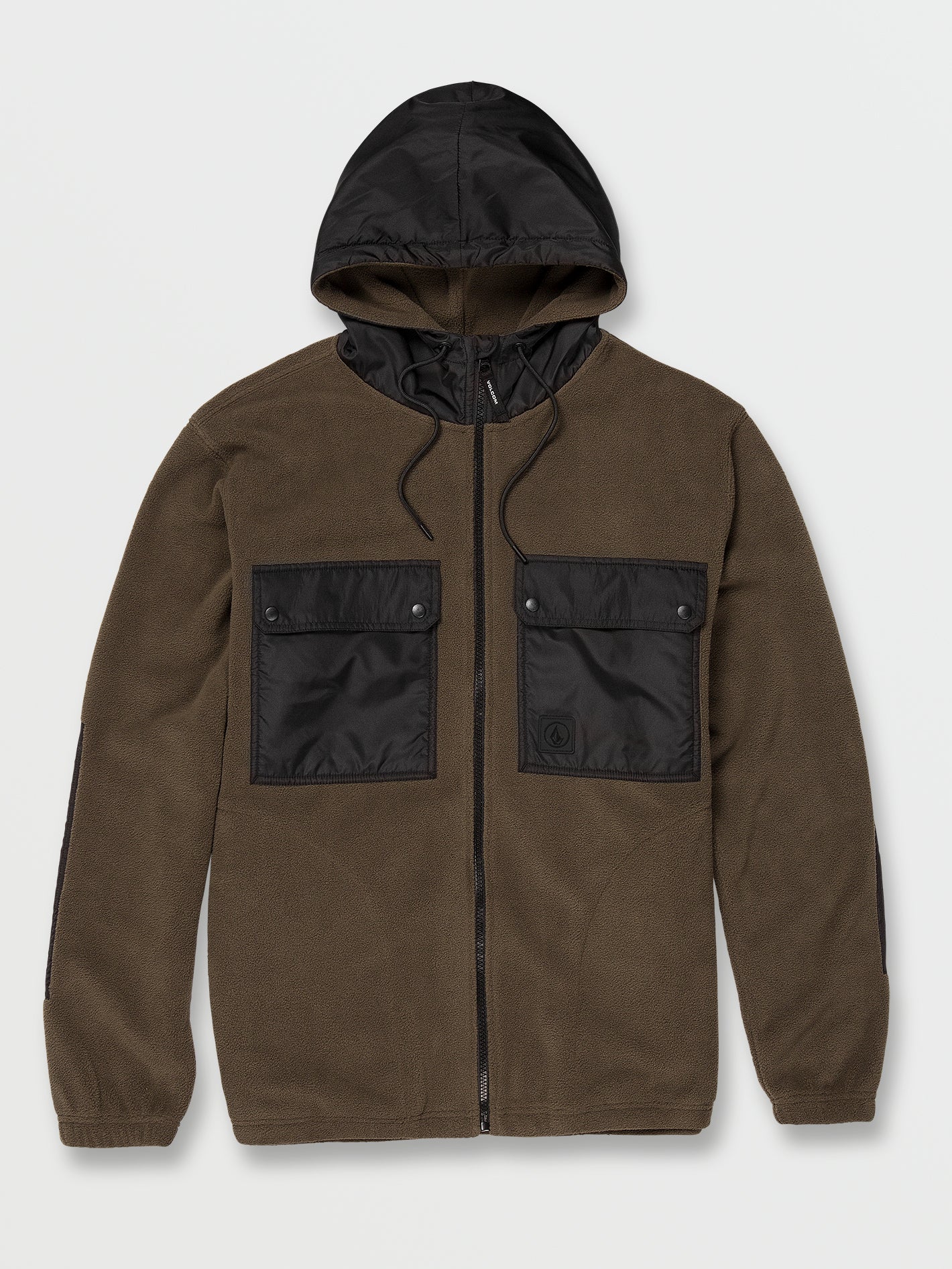 Yzzolater Lined Zip Hoodie - Dark Olive