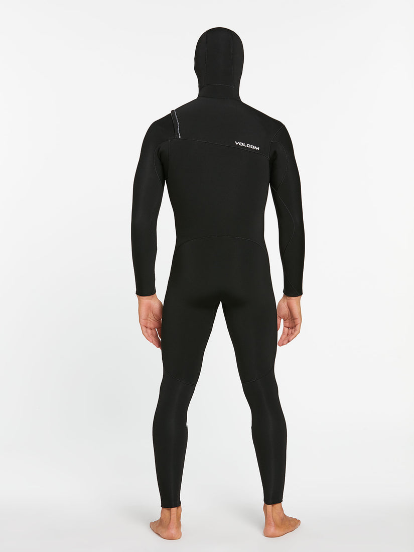 4/3MM HOODED CHESTZIP FULLSUIT - BLACK (A9532002) [B]