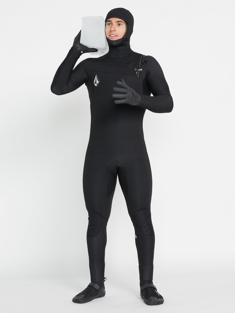 Modulator 5/4/3mm Hooded Chest Zip Wetsuit - Black (A9532003_BLK) [54]