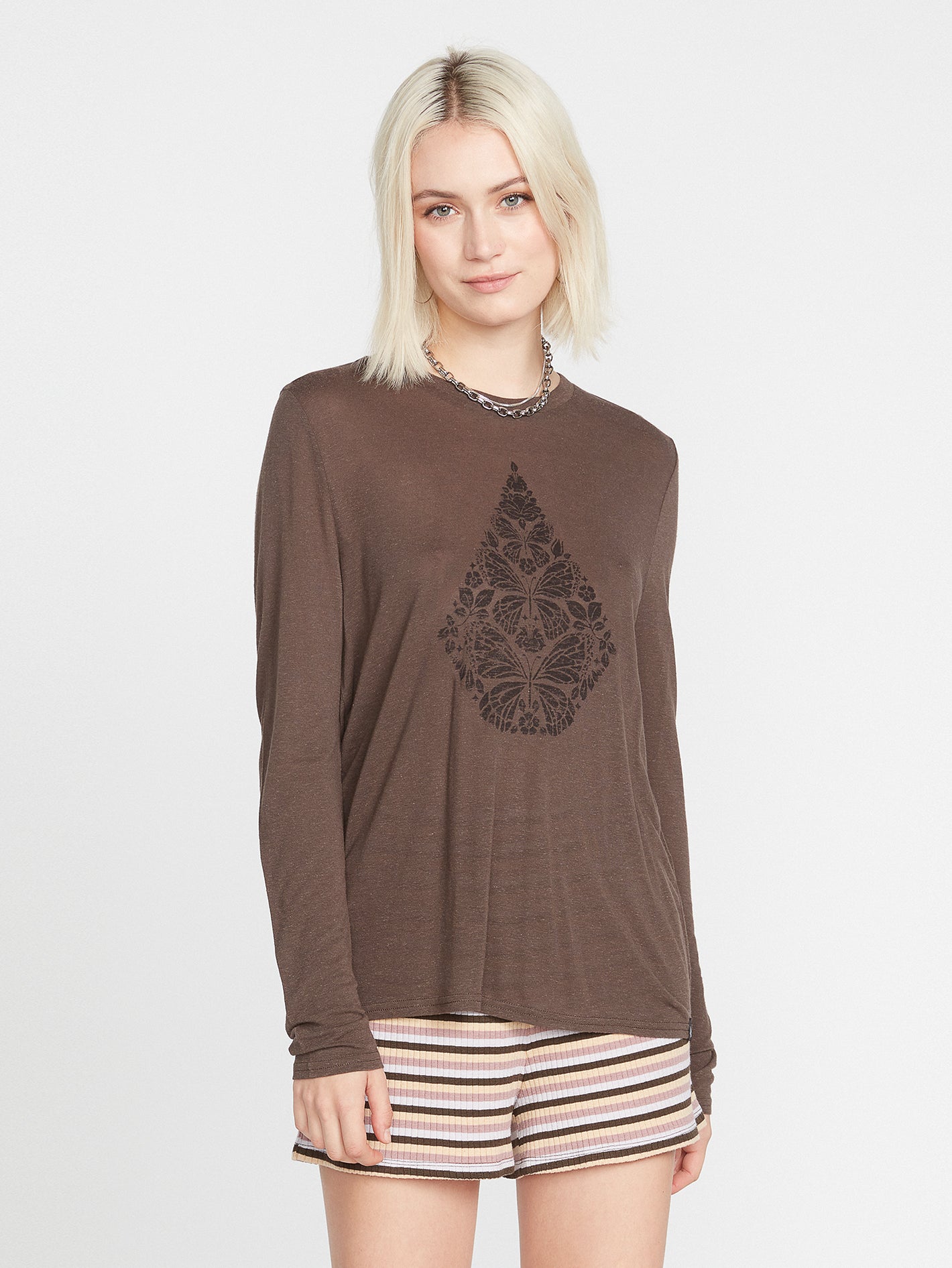 Tern N Bern Long Sleeve Top - Espresso