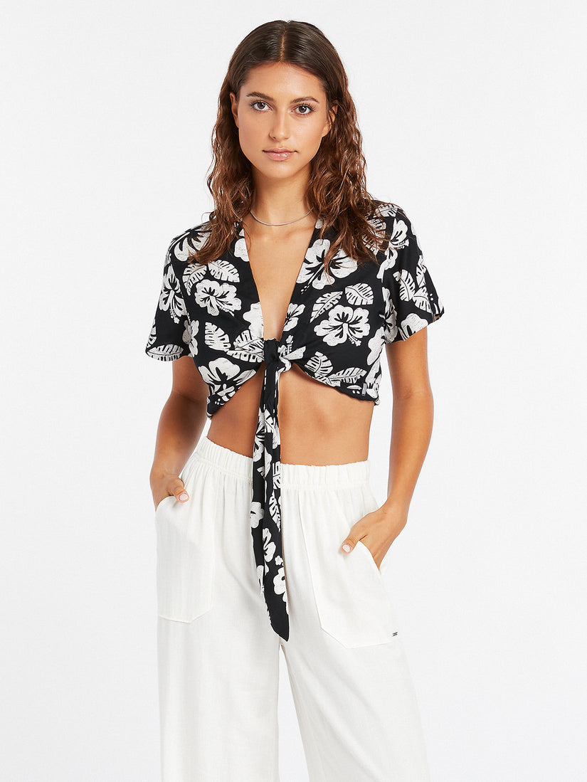 COCO HO SKILLZ TOP - BLACK WHITE (B0422206_BWH) [F]