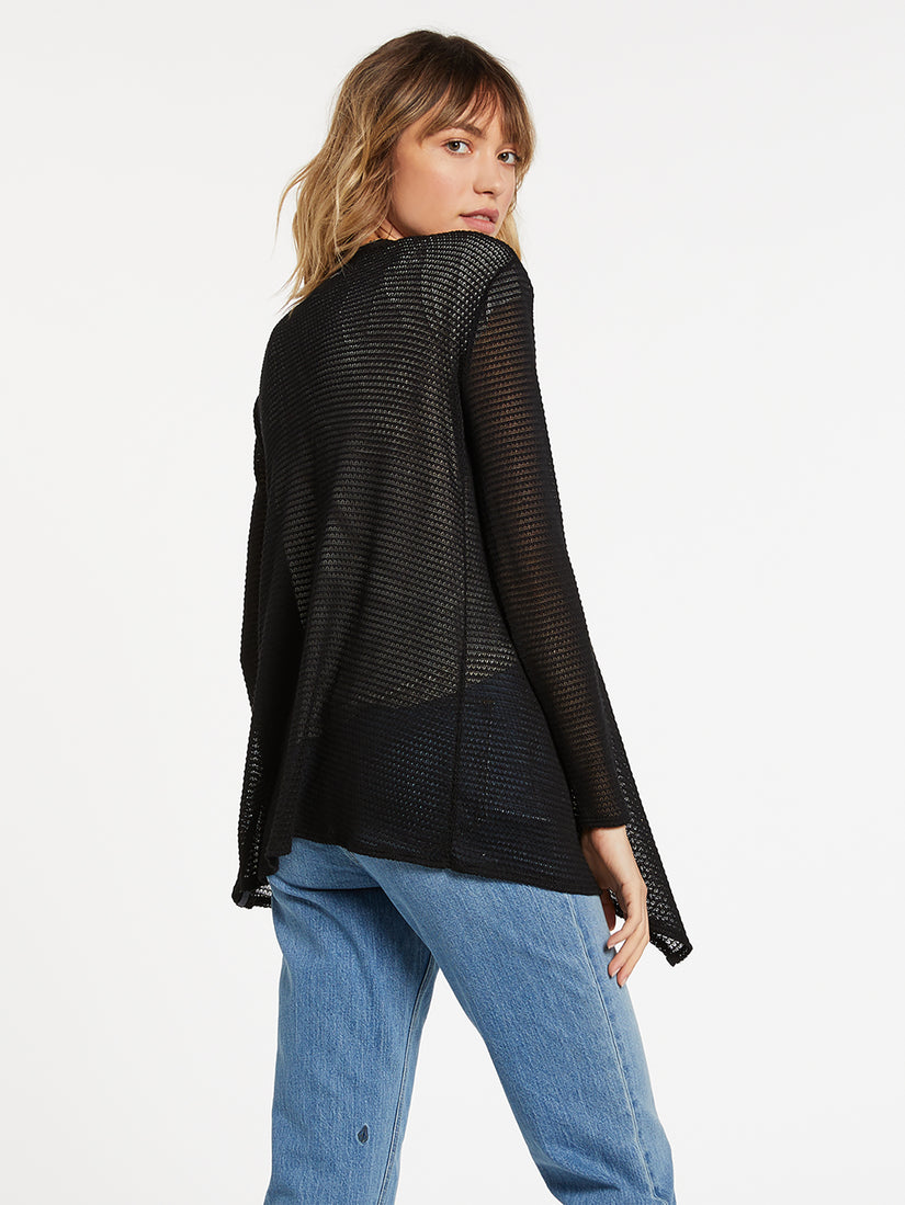 Go Go Wrap Sweater - Black (B0712304_BLK) [B]