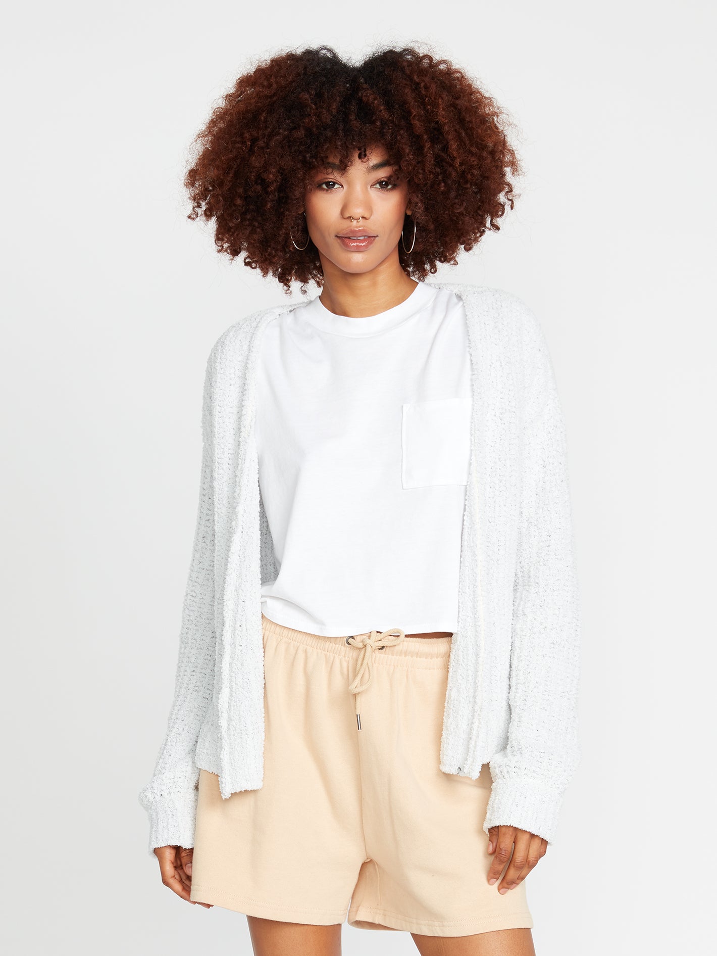 Lived Lounge Cardigan - Light Grey