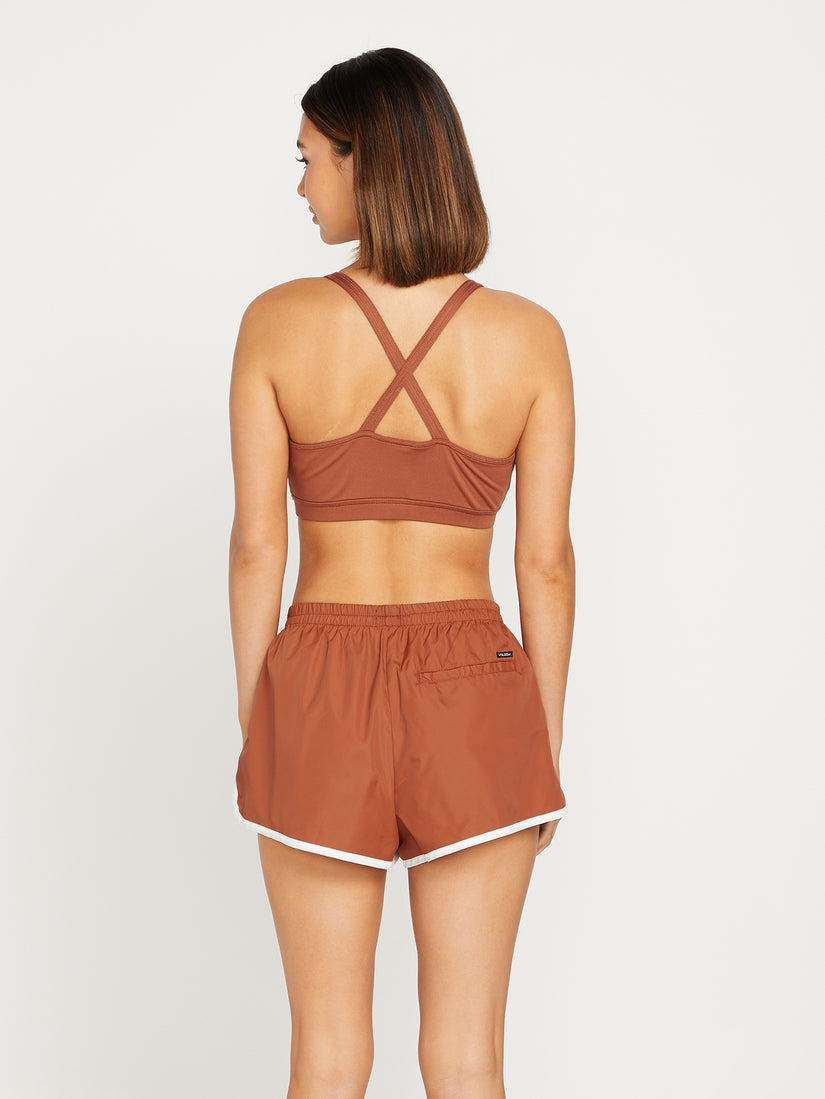 Coco Ho Runner Shorts - Dark Clay (B0912306_DCL) [B]