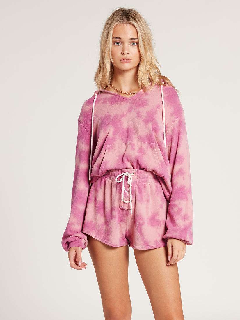 Lived In Lounge Fleece Short Faded Mauve (B0922105_FMV) [F]