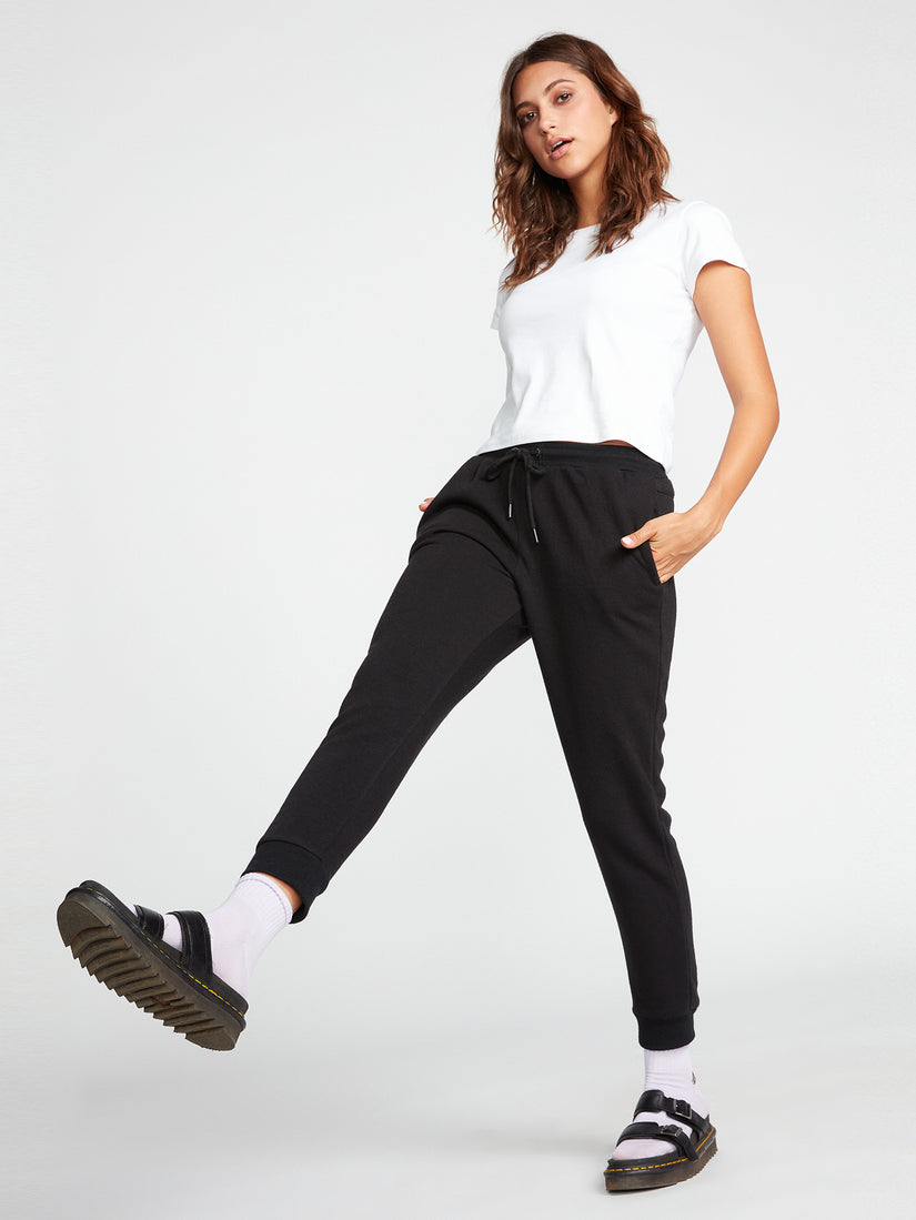 Stone Stacked Jogger - Black (B1232203_BLK) [F]