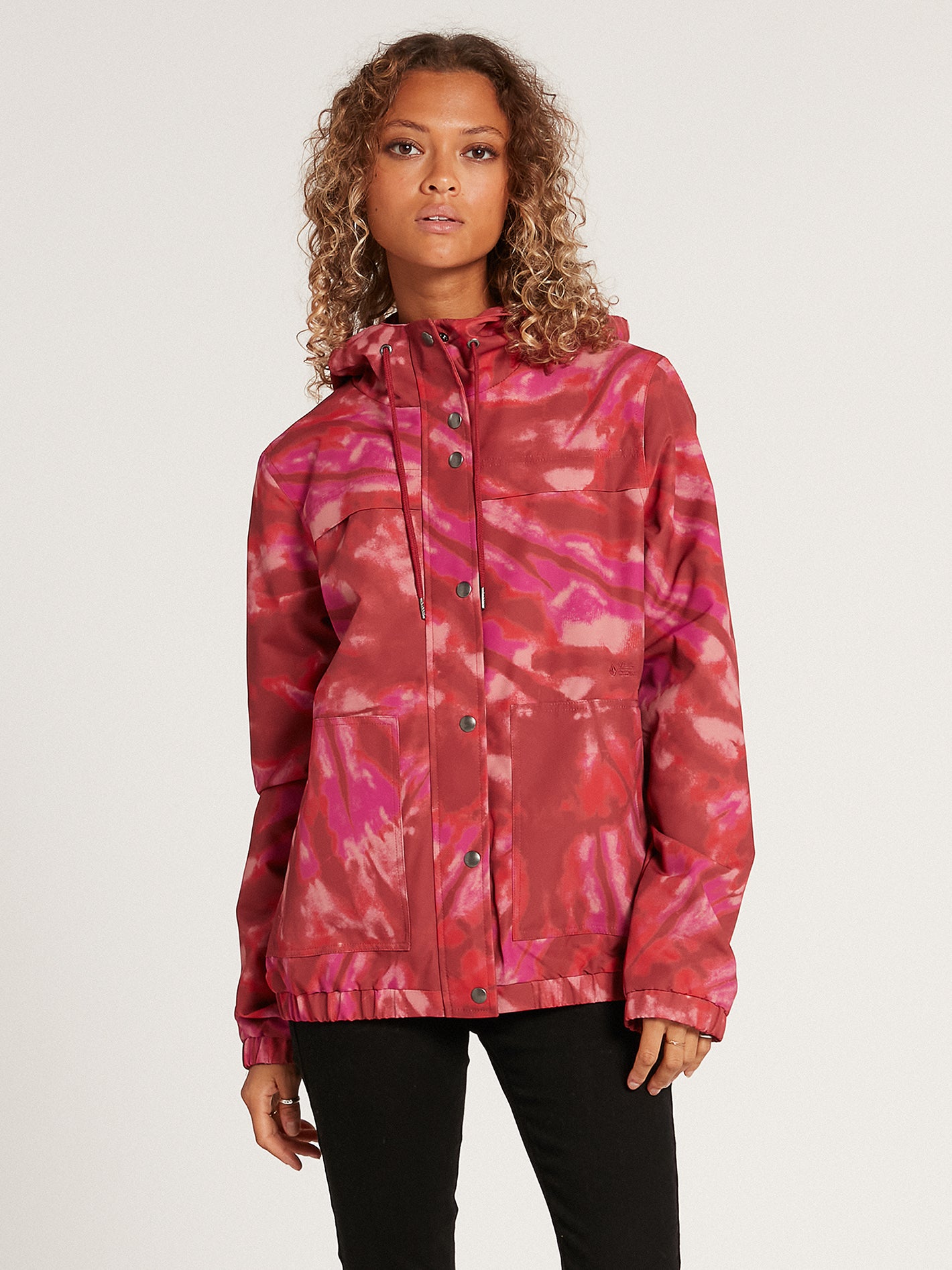 Pink camo rain on sale jacket