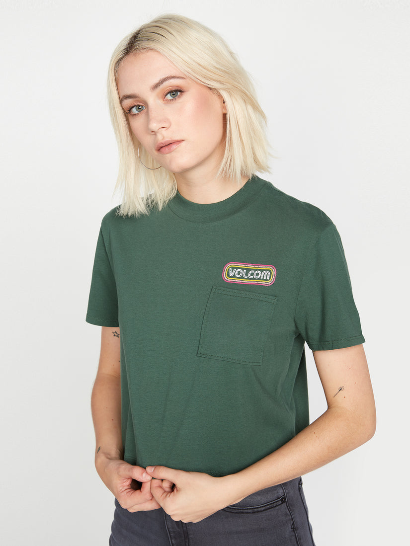 Pocket Dial Short Sleeve Tee - Dark Pine (B3532201_DPN) [F]