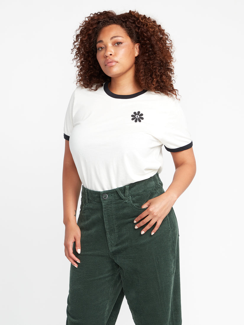 Truly Ringer Short Sleeve Tee - Star White