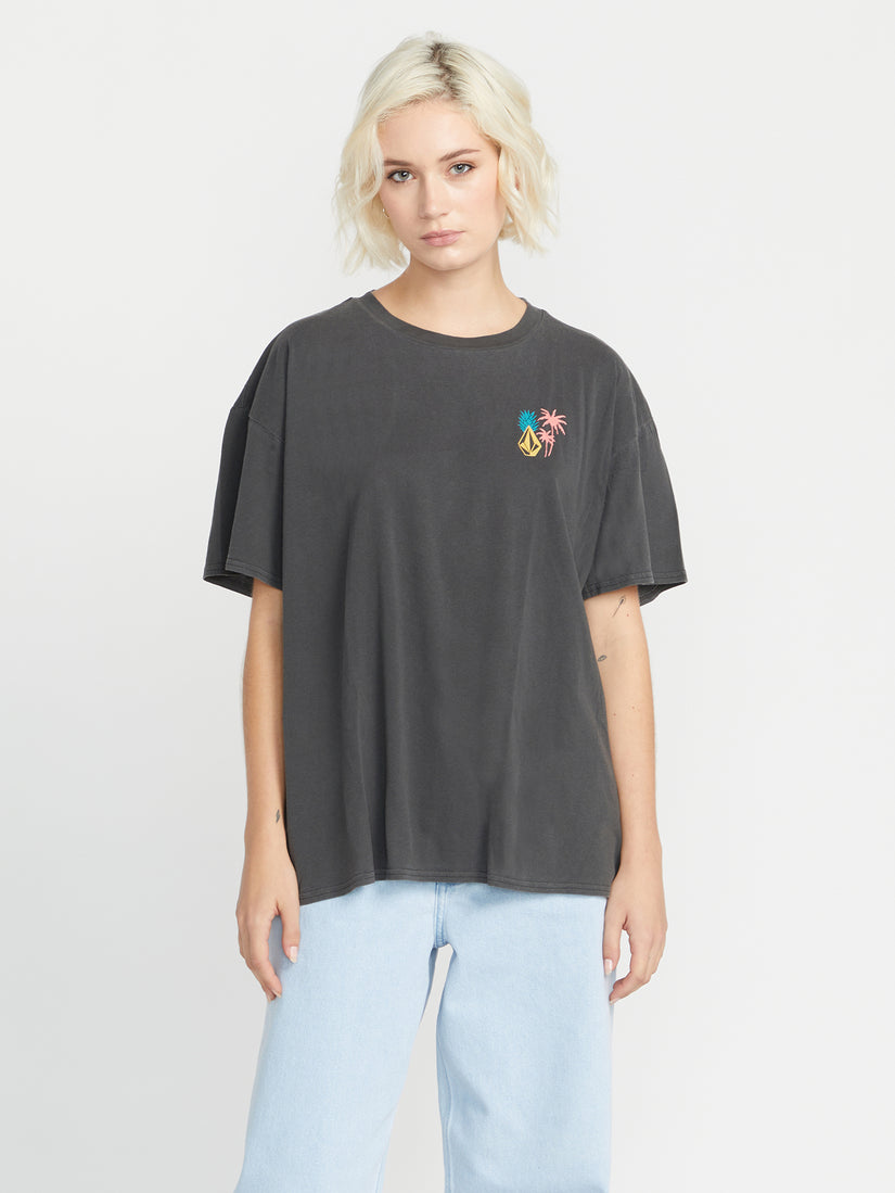 STONES THROW TEE - BLACK (B3532302_BLK) [F]