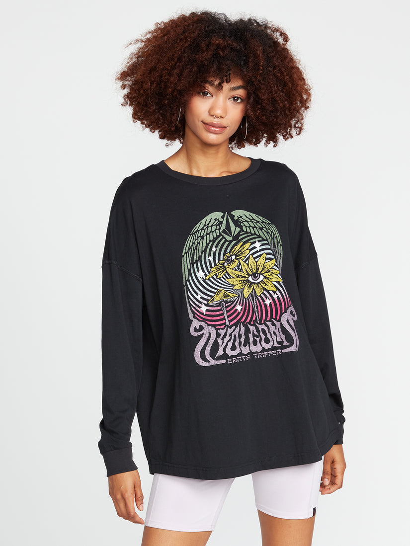 Werking Doubles Long Sleeve Tee - Black (B3632202_BLK) [1]