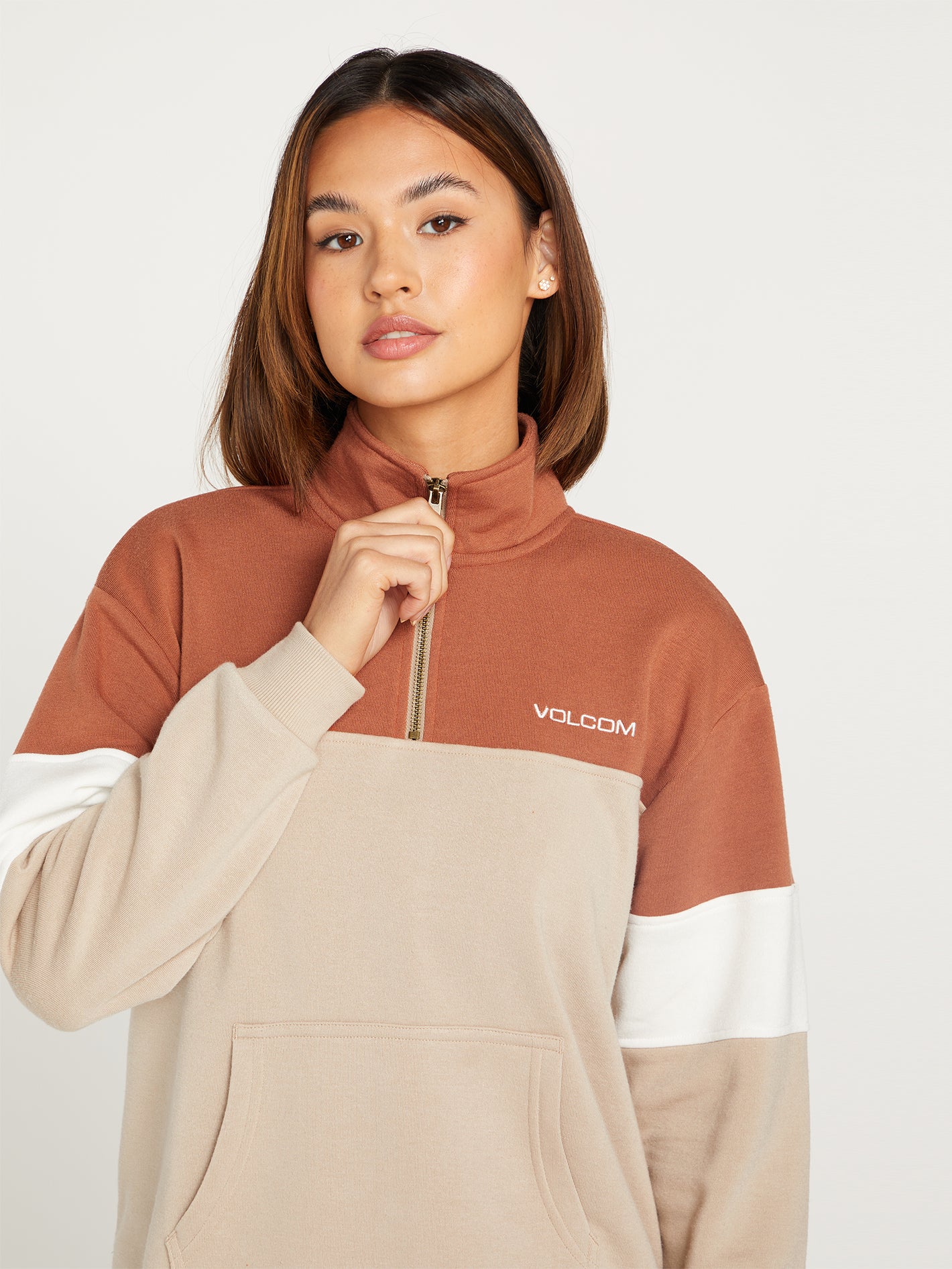 Coco Ho Mock Neck - Dark Clay