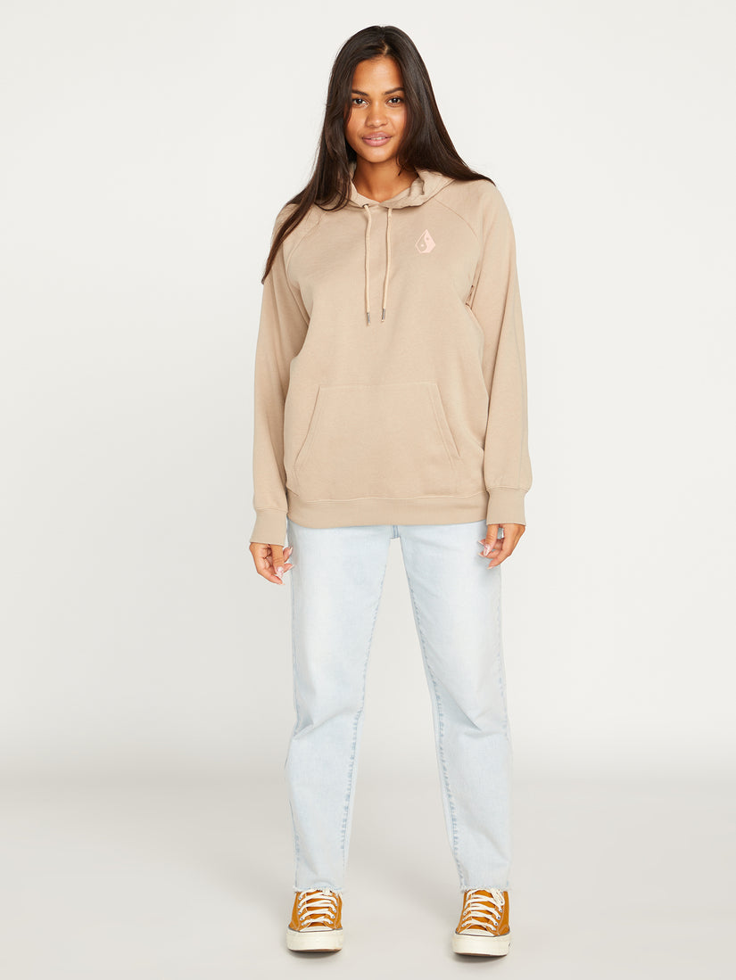 Truly Stoked Boyfriend Pullover Hoodie - Taupe (B4112308_TAU) [F]