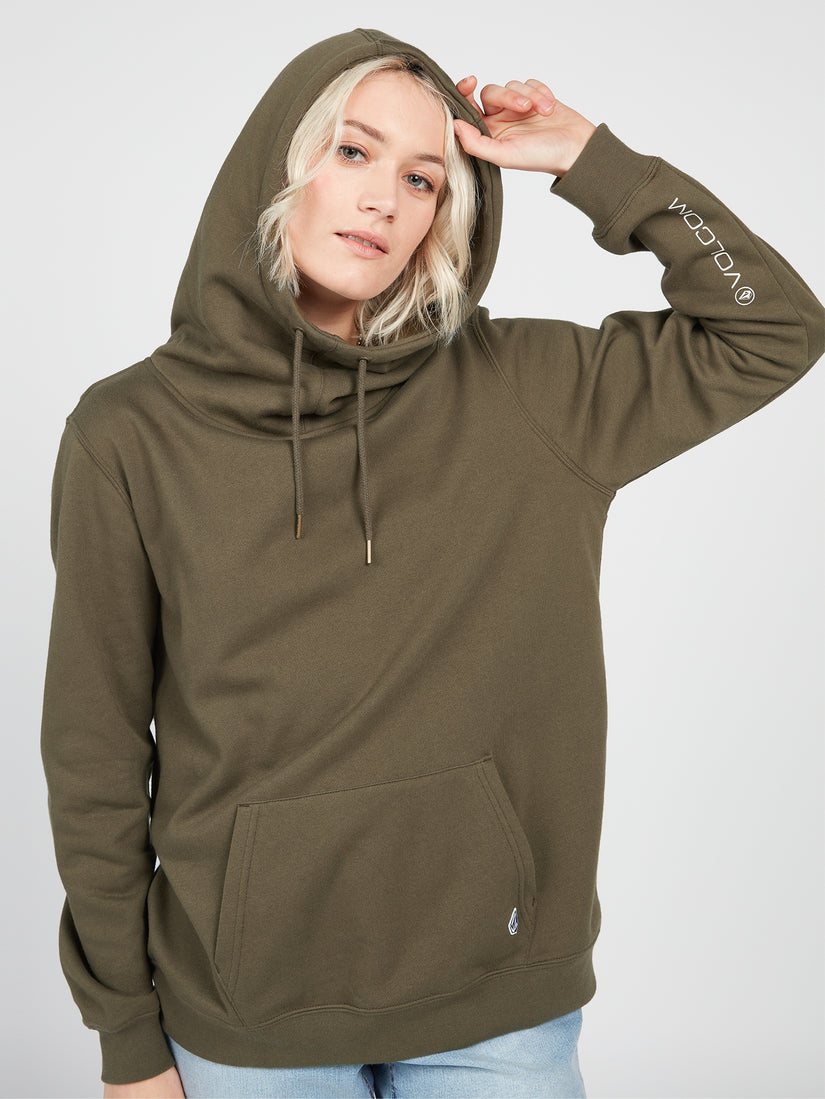 Walk It Out High Neck Hoodie - Dark Camo (B4132207_DCA) [F]